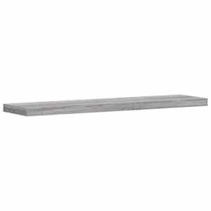 Nástěnné police 4 ks šedé sonoma 40x10x1,5 cm kompozitní dřevo - obrázek 4