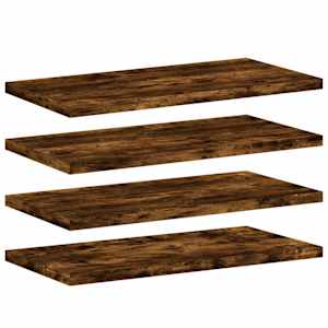 vidaXL seinariiulid 4 tk, suitsutatud tamm, 40x20x1,5 cm, tehispuit