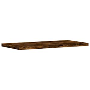 Nástěnné police 4 ks kouřový dub 40x20x1,5 cm kompozitní dřevo - obrázek 4