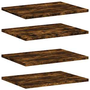 vidaXL seinariiulid 4 tk, suitsutatud tamm, 40x30x1,5 cm, tehispuit