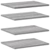 vidaXL seinariiulid 4 tk, hall Sonoma tamm, 40x30x1,5 cm, tehispuit