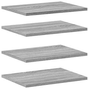 vidaXL seinariiulid 4 tk, hall Sonoma tamm, 40x30x1,5 cm, tehispuit