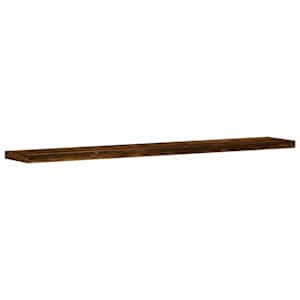 Nástěnné police 4 ks kouřový dub 60x10x1,5 cm kompozitní dřevo - obrázek 4