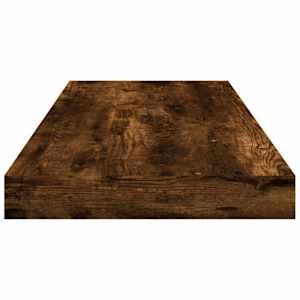 Nástěnné police 4 ks kouřový dub 60x10x1,5 cm kompozitní dřevo - obrázek 5