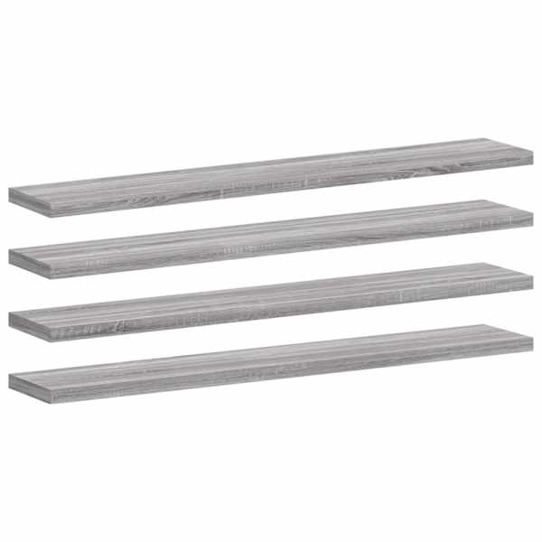 vidaXL seinariiulid 4 tk, hall Sonoma tamm, 60x10x1,5 cm, tehispuit
