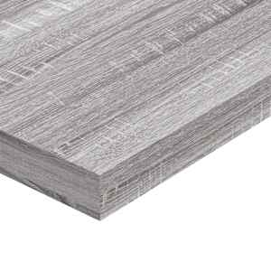 Nástěnné police 4 ks šedé sonoma 60x10x1,5 cm kompozitní dřevo - obrázek 7