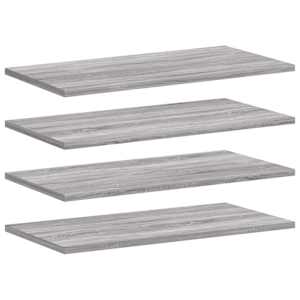 vidaXL seinariiulid 4 tk, hall Sonoma tamm, 60x20x1,5 cm, tehispuit