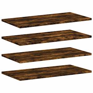vidaXL seinariiulid 4 tk, suitsutatud tamm, 60x30x1,5 cm, tehispuit