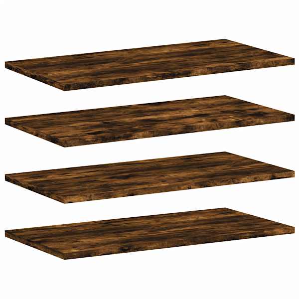 vidaXL seinariiulid 4 tk, suitsutatud tamm, 60x30x1,5 cm, tehispuit