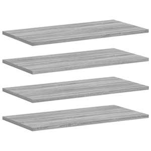 vidaXL seinariiulid 4 tk, hall Sonoma tamm, 60x30x1,5 cm, tehispuit