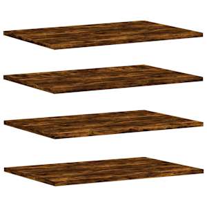 vidaXL seinariiulid 4 tk, suitsutatud tamm, 60x40x1,5 cm, tehispuit