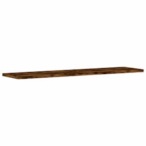 Nástěnné police 4 ks kouřový dub 80x20x1,5 cm kompozitní dřevo - obrázek 2