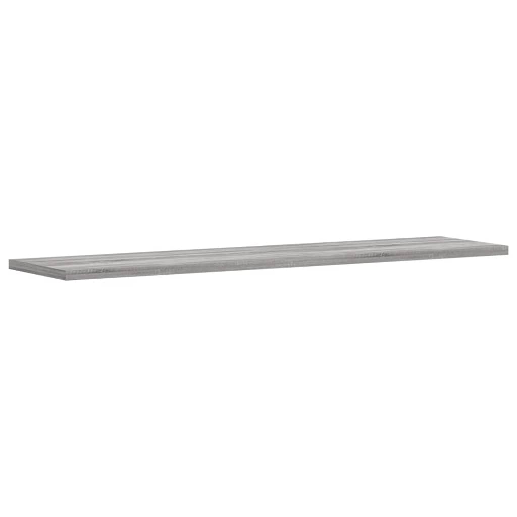 vidaXL Rafturi de perete, 4 buc., gri sonoma, 80x20x1,5 cm, lemn