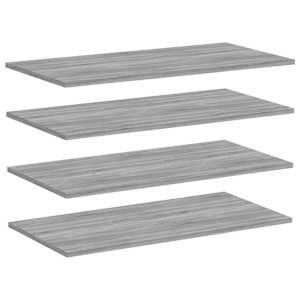 vidaXL seinariiulid 4 tk, hall Sonoma tamm, 80x40x1,5 cm, tehispuit