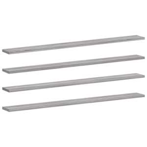 vidaXL seinariiulid 4 tk, hall Sonoma tamm, 100x10x1,5 cm, tehispuit