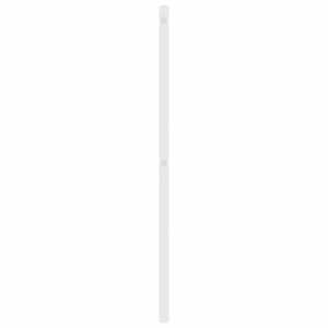 Kovové náhradní čelo postele bílé 135 cm - obrázek 5