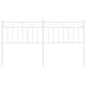 vidaXL Metal Headboard White 160 cm
