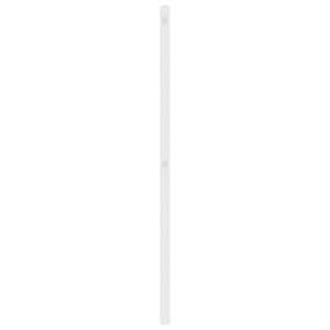 Kovové náhradní čelo postele bílé 200 cm - obrázek 4