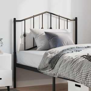 Kovinsko nadomestno vzglavje črno 100 cm