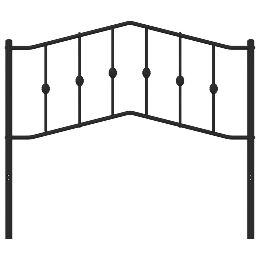 vidaXL Vervangend hoofdbord 107 cm metaal zwart, foto 2