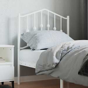 Kovinsko nadomestno vzglavje belo 75 cm