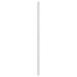 Kovové náhradní čelo postele bílé 90 cm - obrázek 4