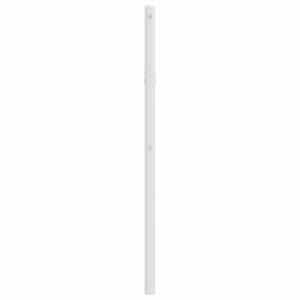 Kovové náhradní čelo postele bílé 107 cm - obrázek 4