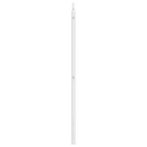 Kovové náhradní čelo postele bílé 120 cm - obrázek 4