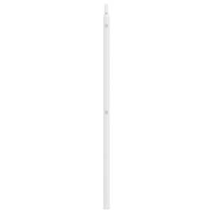 Kovové náhradní čelo postele bílé 135 cm - obrázek 5