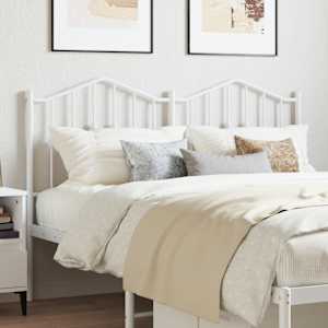 Kovinsko nadomestno vzglavje belo 140 cm