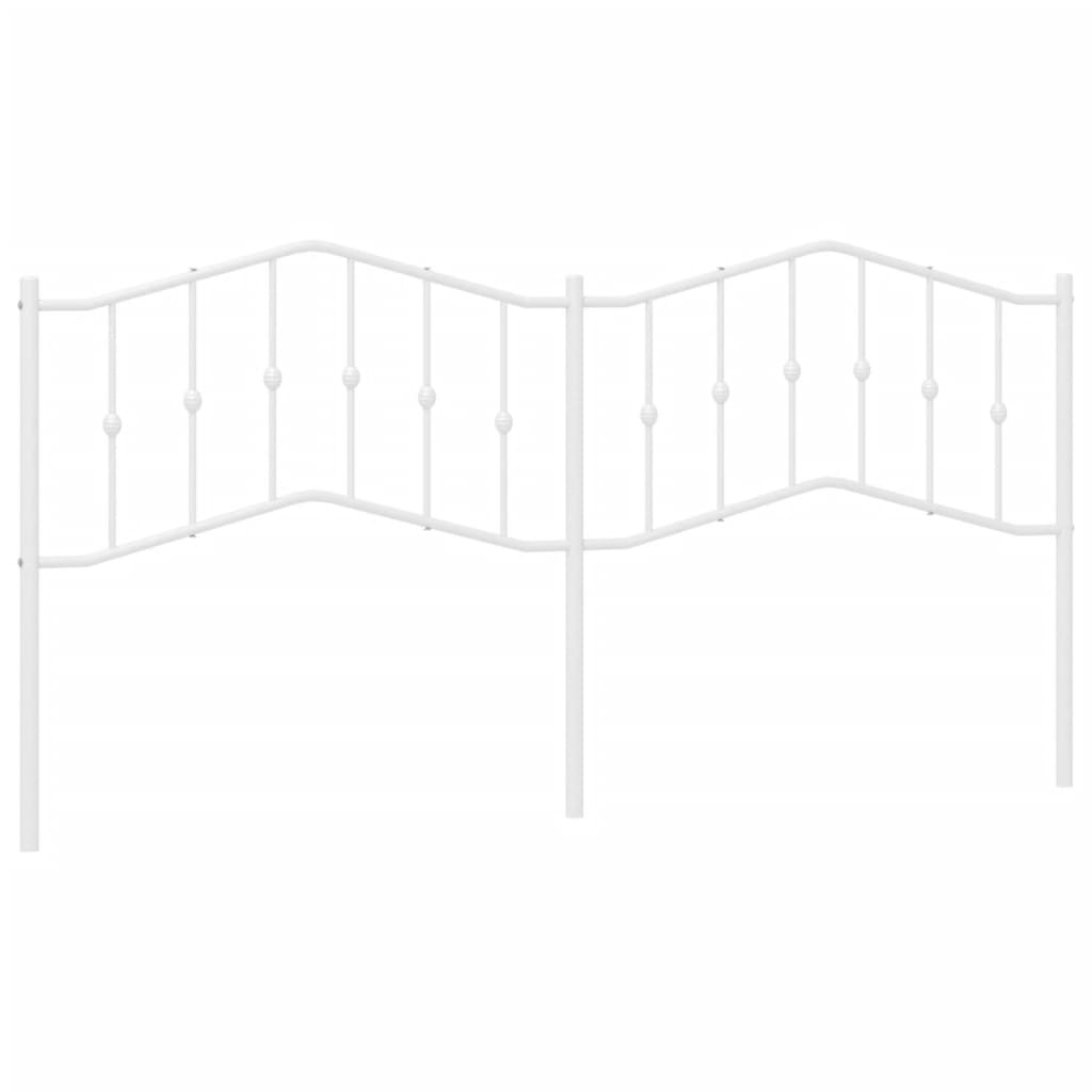 Thumbnail - vidaXL Ersatz-Kopfteil Metall Weiß 200 cm