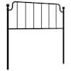 vidaXL metallist vahetatav voodipeats, must, 100 cm