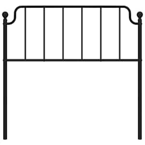 Kovové náhradní čelo postele černé 100 cm - obrázek 4