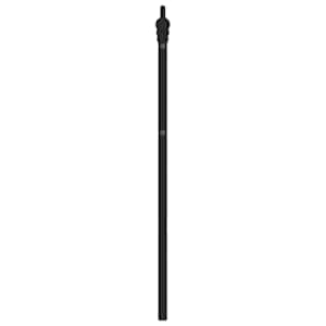 Kovové náhradní čelo postele černé 150 cm - obrázek 5
