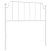 vidaXL metallist vahetatav voodipeats, valge, 100 cm