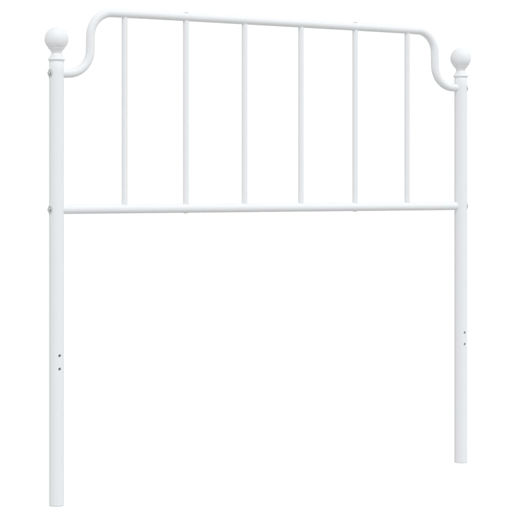 vidaXL Kovové náhradní čelo postele bílé 100 cm