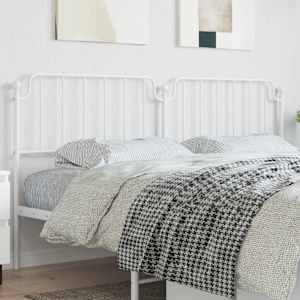 Kovinsko nadomestno vzglavje belo 200 cm