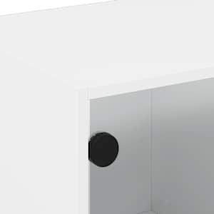 TV skříňka se skleněnými dvířky bílá 68x37x42 cm - obrázek 9