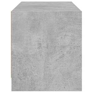 TV skříňka se skleněnými dvířky betonově šedá 68x37x42 cm - obrázek 7