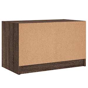 TV skříňka se skleněnými dvířky hnědý dub 68x37x42 cm - obrázek 8