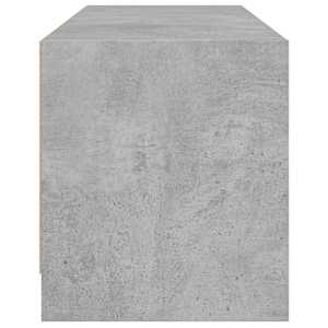 TV skříňka se skleněnými dvířky betonově šedá 102x37x42 cm - obrázek 7