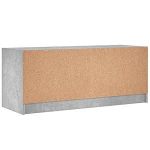 TV skříňka se skleněnými dvířky betonově šedá 102x37x42 cm - obrázek 8