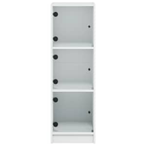Highboard se skleněnými dvířky bílý 35 x 37 x 109 cm - obrázek 6