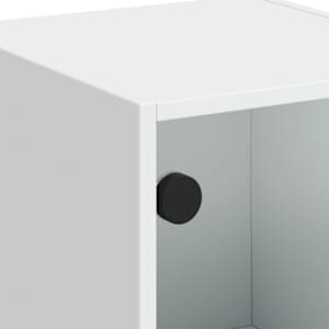 Highboard se skleněnými dvířky bílý 35 x 37 x 109 cm - obrázek 9