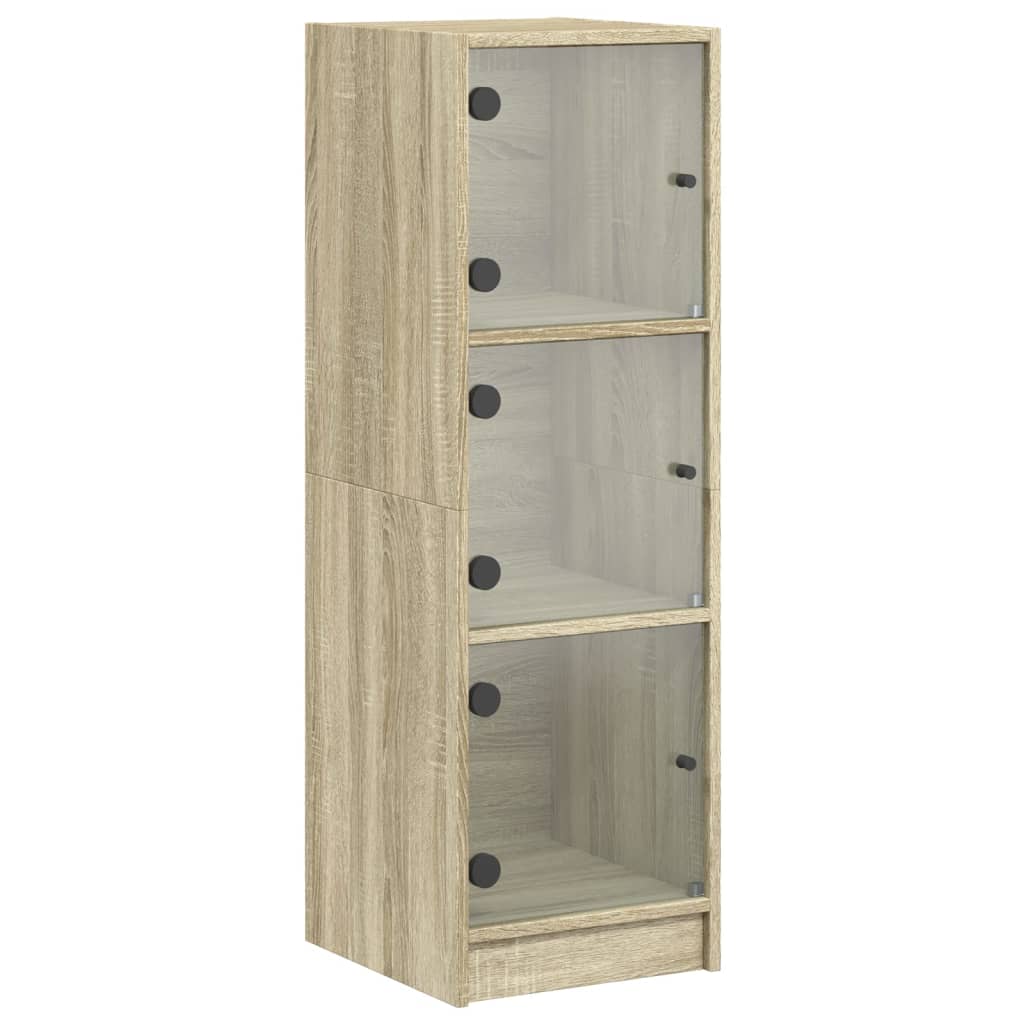 Thumbnail - vidaXL Highboard mit Glastüren Sonoma-Eiche 35x37x109 cm