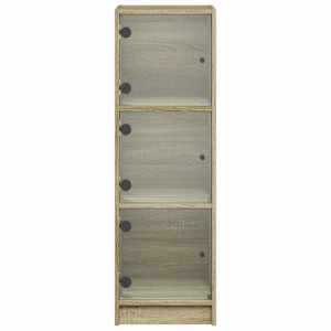 Highboard se skleněnými dvířky dub sonoma 35 x 37 x 109 cm - obrázek 6