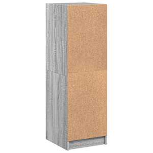 Highboard se skleněnými dvířky šedý sonoma 35 x 37 x 109 cm - obrázek 8