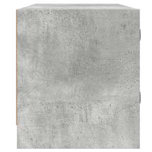 TV skříňka se skleněnými dvířky betonově šedá 102x37x42 cm - obrázek 7