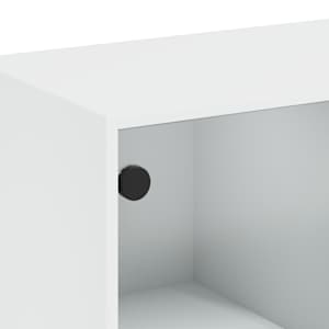 Konferenční stolek se skleněnými dvířky bílý 102 x 50 x 42 cm - obrázek 10