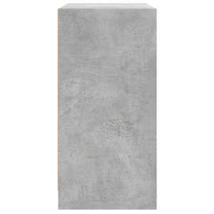 Odkládací skříňka skleněná dvířka betonově šedá 68x37x75,5 cm - obrázek 7